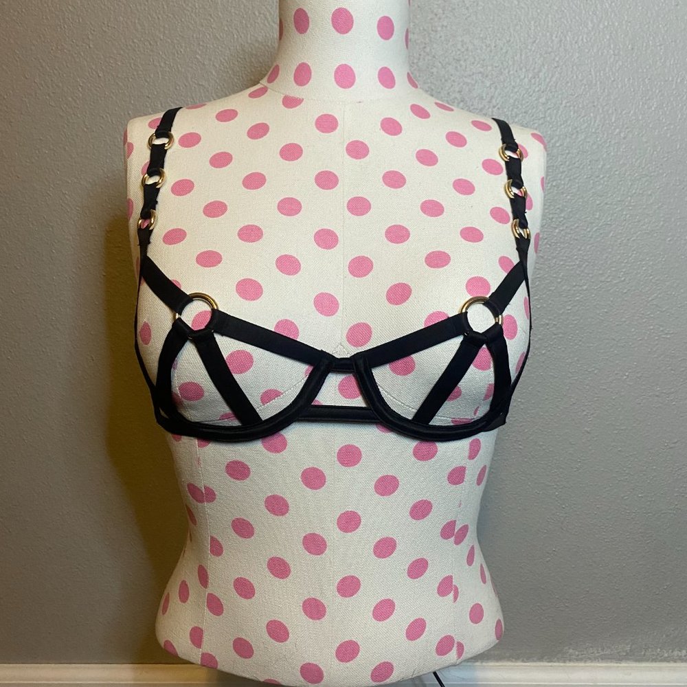 Victoria's Secret Luxe Brallette, Small, Black
